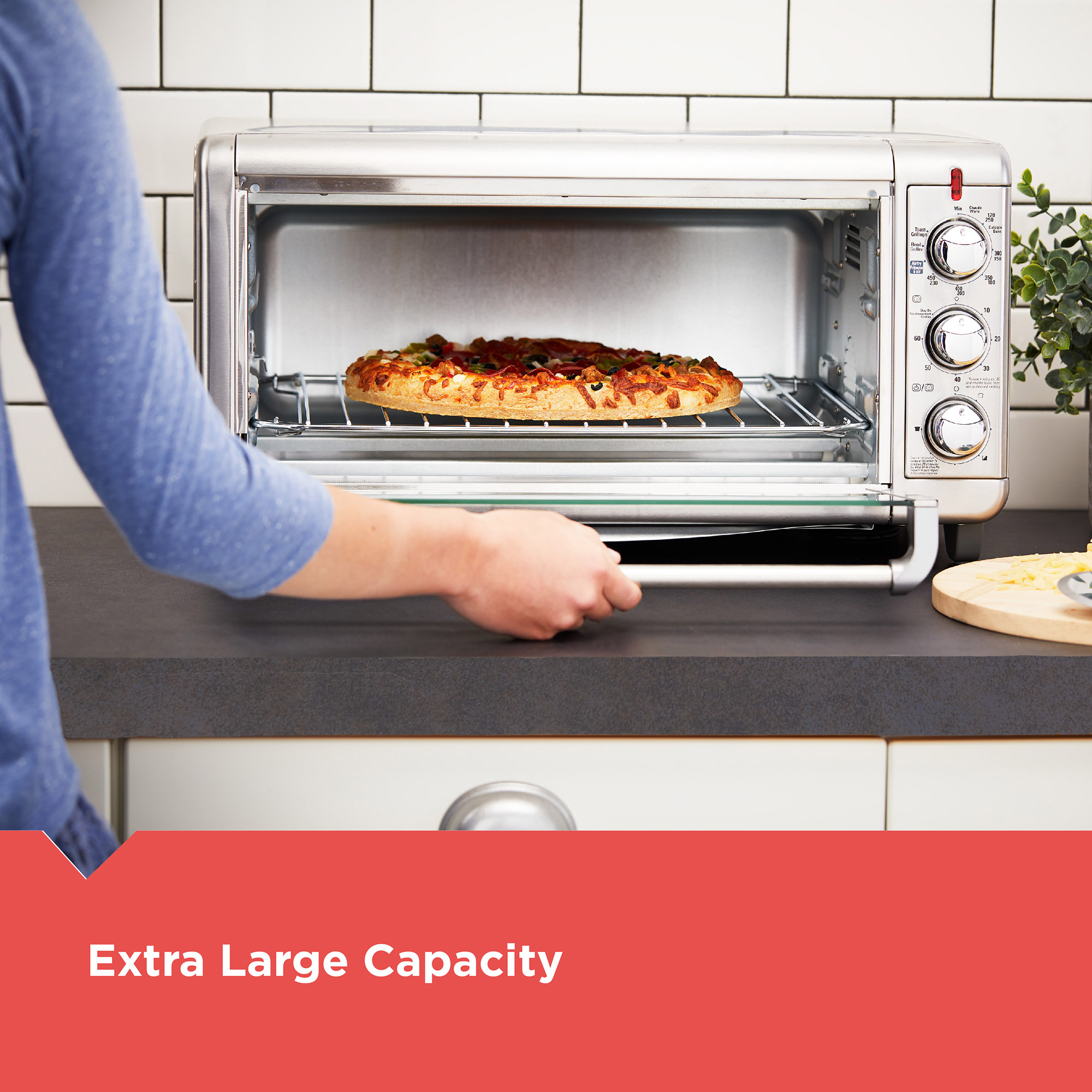 Toaster oven extra top large